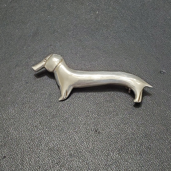 Jewelry - Antique sterling silver dachshund brooch